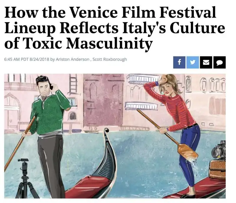 L'HOLLYWOOD REPORTER ACCUSA DI MASCHILISMO IL FESTIVAL DI VENEZIA