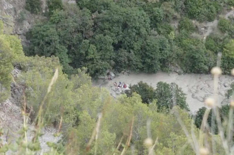 la piena del torrente raganello 15