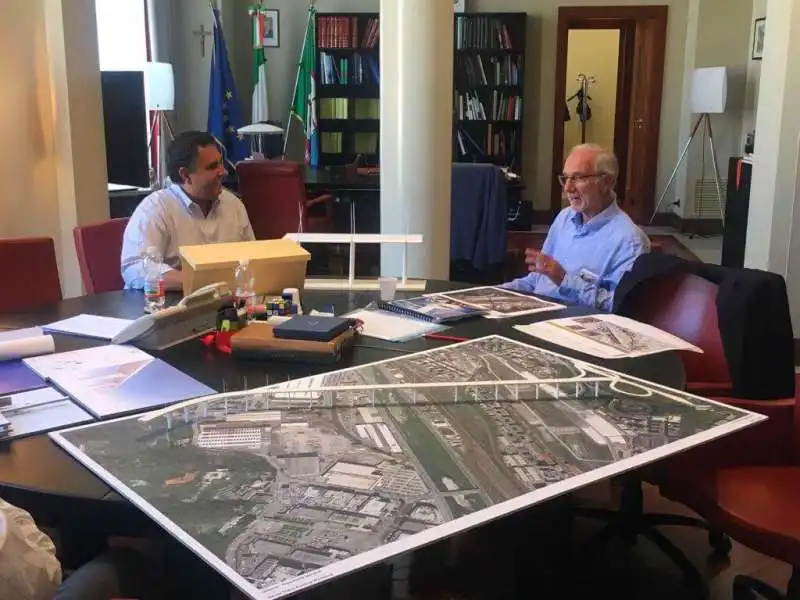 renzo piano giovanni toti progetto ponte morandi genova