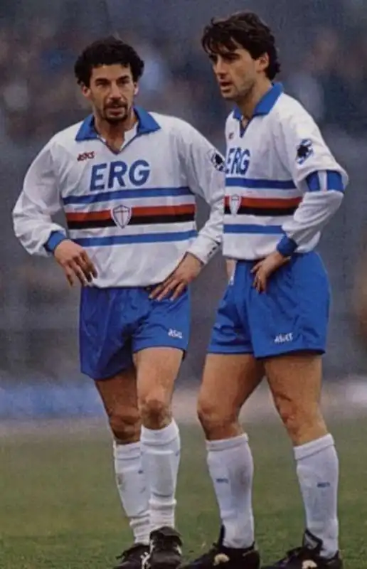 roberto mancini e gianluca vialli alla sampdoria