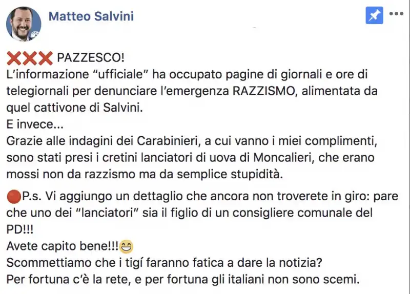 salvini post