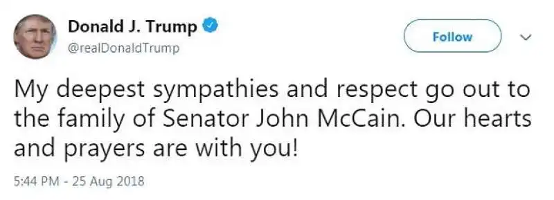 tweet trump su mccain