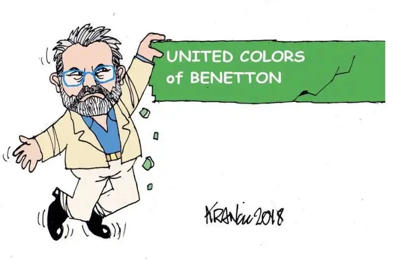 vignetta krancic   oliviero toscani difende i benetton