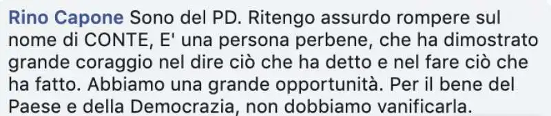 commenti pro   conte sulla pagina facebook di zingaretti 3