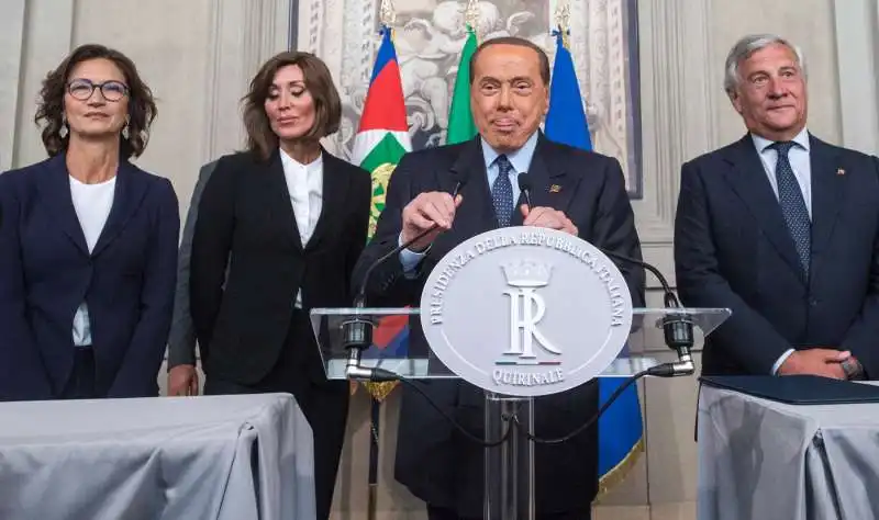 consultazioni, la delegazione di forza italia 2