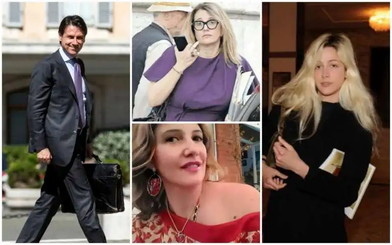 Conte e Olivia Palladino e l'ex valentina fico