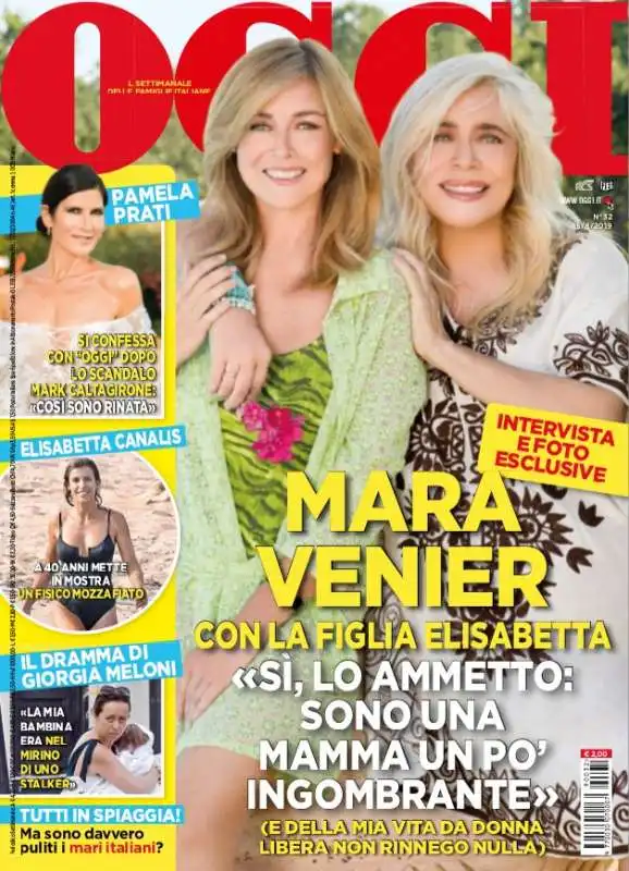 COPERTINA OGGI - AGOSTO 2019