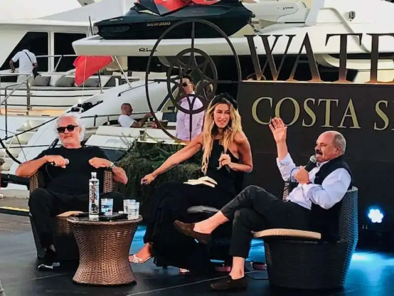 flavio briatore   annalisa chirico   oscar farinetti 