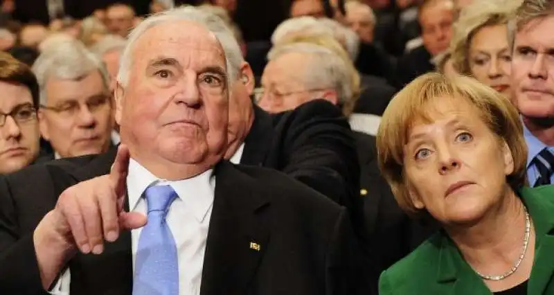 helmut kohl angela merkel