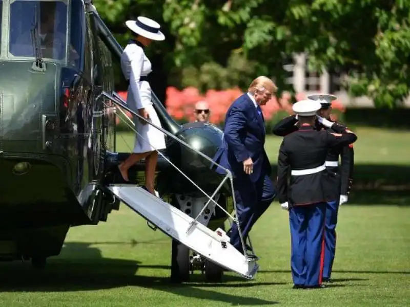 i trump in visita a buckingham palace 4