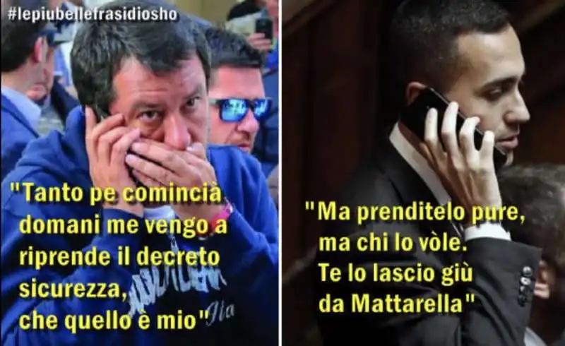 LA CRISI TRA MATTEO SALVINI E LUIGI DI MAIO BY OSHO