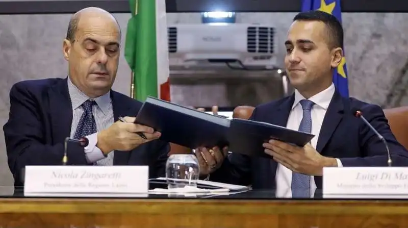 LUIGI DI MAIO NICOLA ZINGARETTI