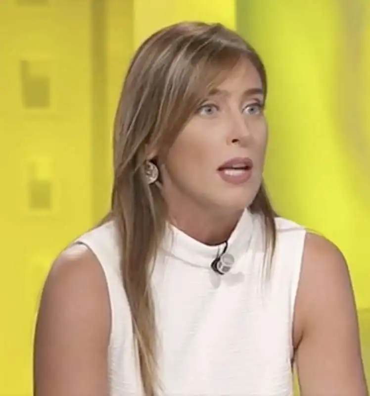 maria elena boschi a l'aria che tira