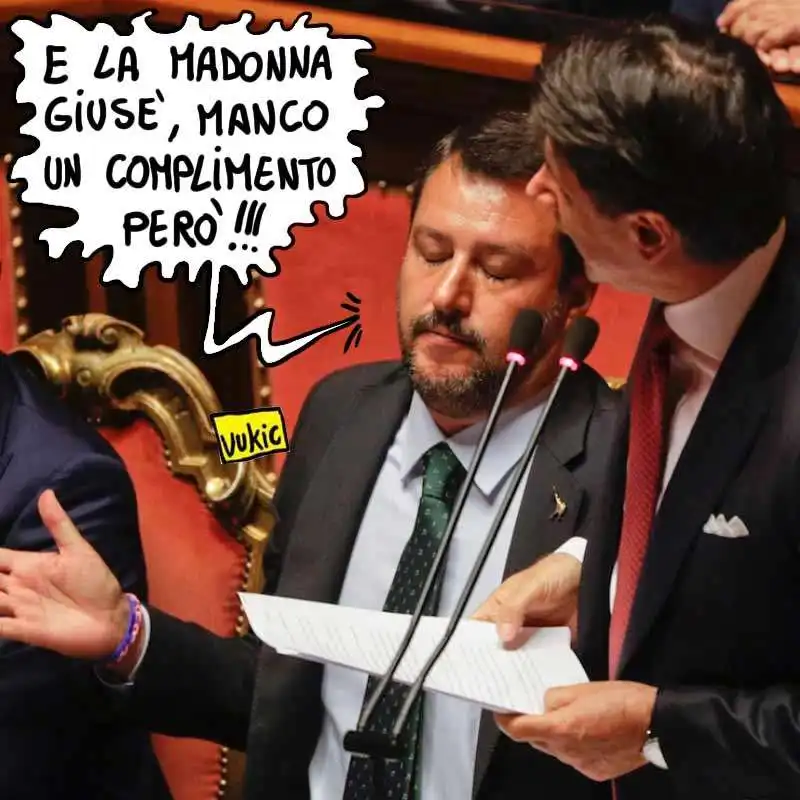 meme sulla crisi di governo   conte e salvini      