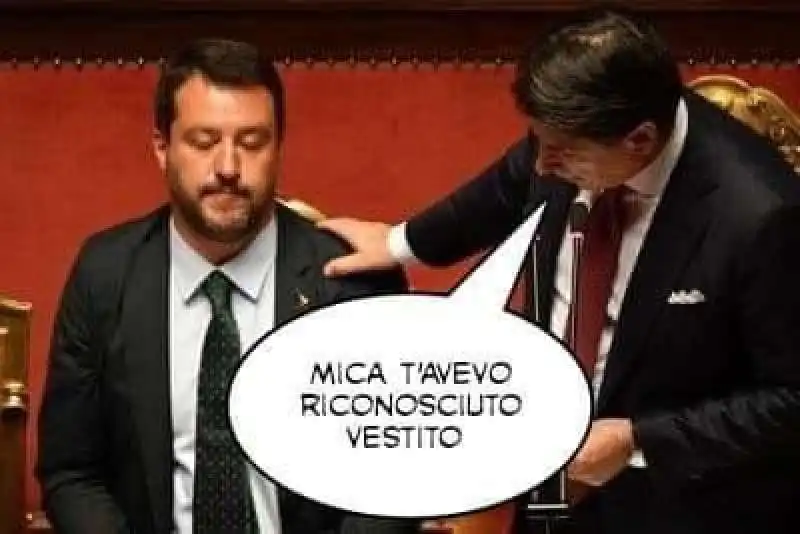 meme sulla crisi di governo   conte e salvini