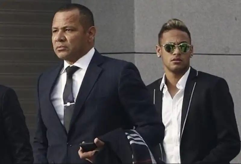 neymar con il padre