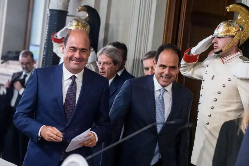 nicola zingaretti paolo gentiloni graziano delrio andrea marcucci 