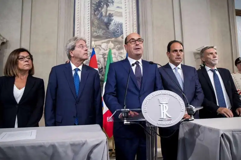 paola de micheli paolo gentiloni nicola zingaretti andrea marcucci graziano delrio 2