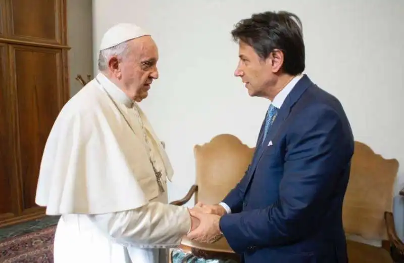 PAPA FRANCESCO INCONTRA GIUSEPPE CONTE