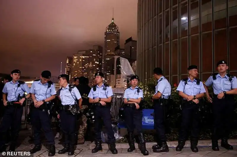 polizia a hong kong