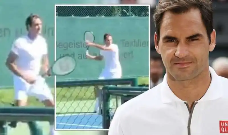 roger federer si allena a nyon 1