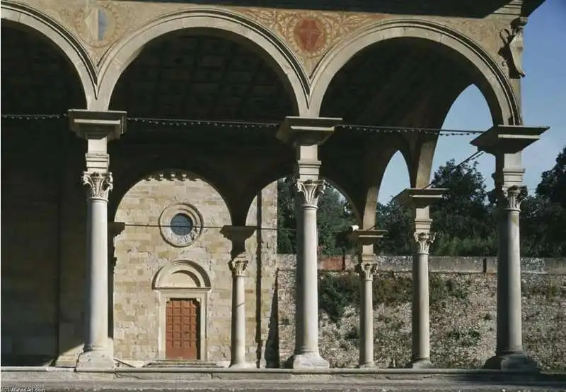 santa maria delle grazie ad arezzo   portico di benedetto da maiano 1