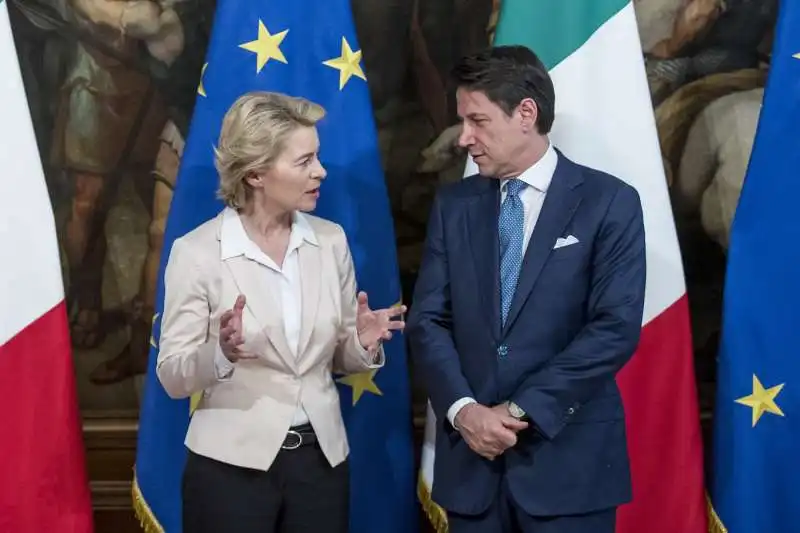 ursula von der leyen incontra giuseppe conte a palazzo chigi 33