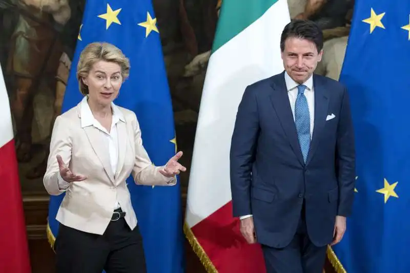 ursula von der leyen incontra giuseppe conte a palazzo chigi 4