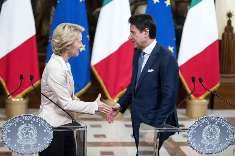 ursula von der leyen incontra giuseppe conte a palazzo chigi 6