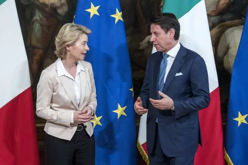 ursula von der leyen incontra giuseppe conte a palazzo chigi 9