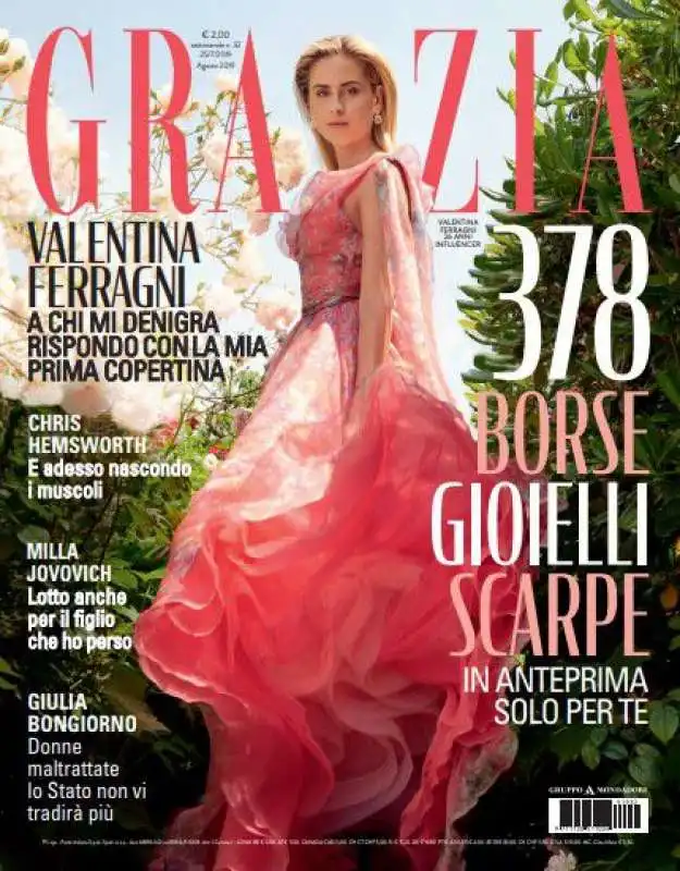 valentina ferragni cover Grazia