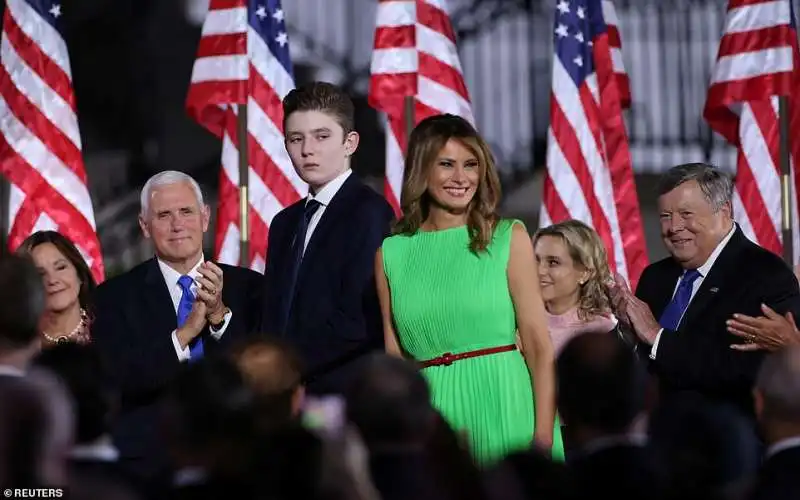 barron e melania trump 