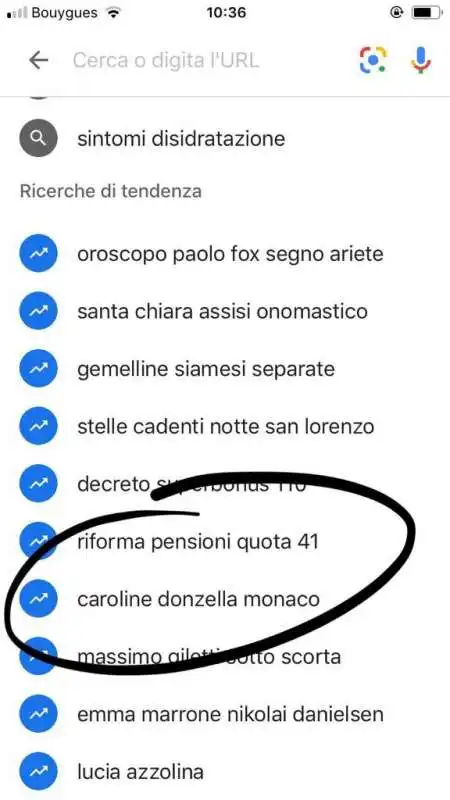 caroline donzella cercata in rete