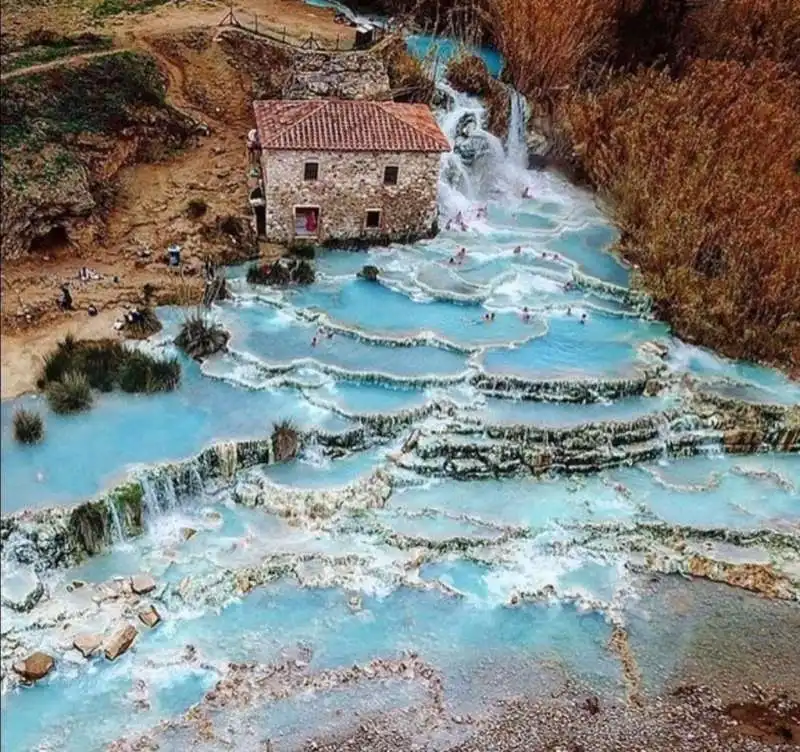 cascata delle terme di saturnia 