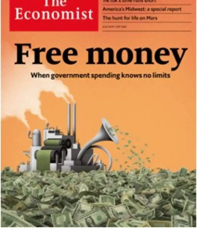 copertina the economist   free money