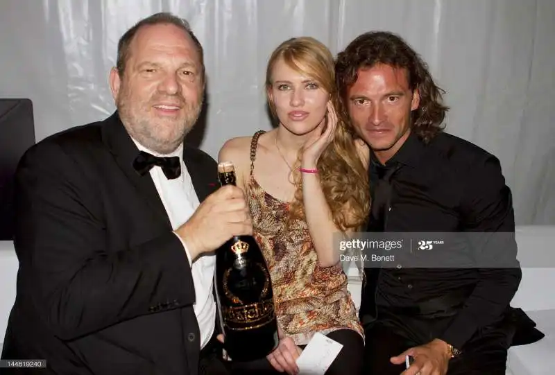 Harvey Weinstein, Eugenia Kuzmenko and Manuele Malenotti  