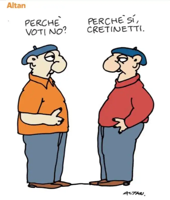 IL REFERENDUM SUL TAGLIO DEI PARLAMENTARI BY ALTAN