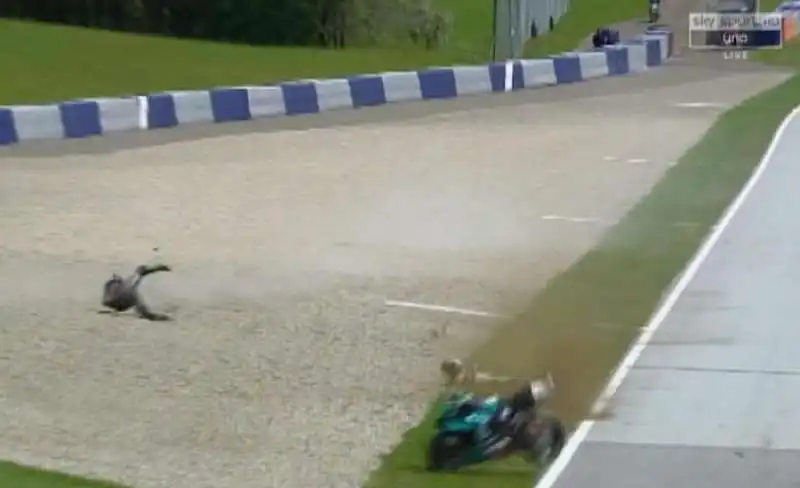 incidente  moto  gp rossi morbidelli