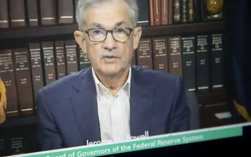 jerome powell in videoconferenza