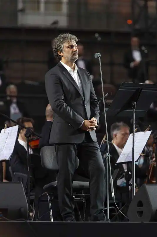 jonas kaufmann – aida in piazza del plebiscito a napoli   ph francesco squeglia