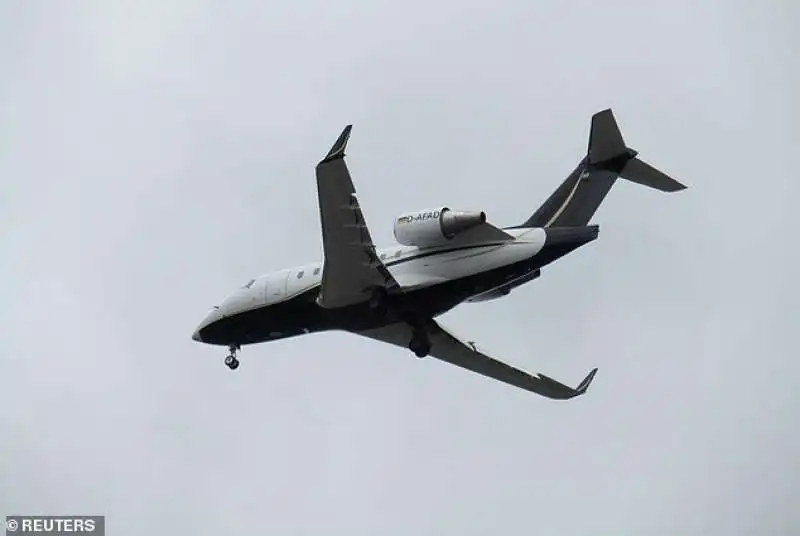 l'aereo ambulanza che doveva andare dalla germania a prendere navalny 