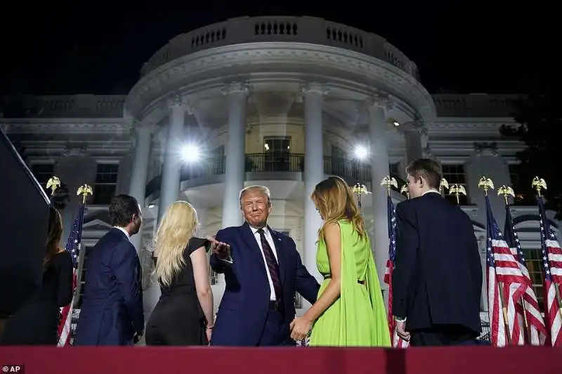 la famiglia trump   finale della convention repubblica 2020 