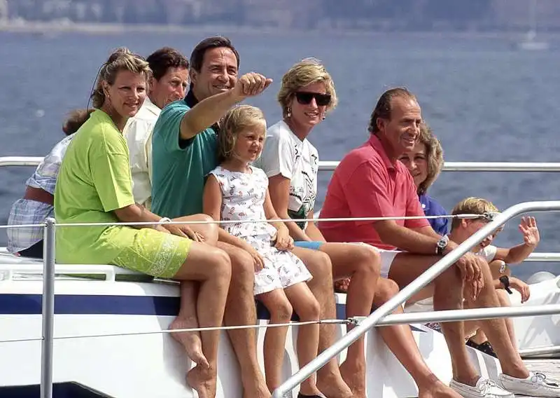 lady diana juan carlos in vacanza in spagna