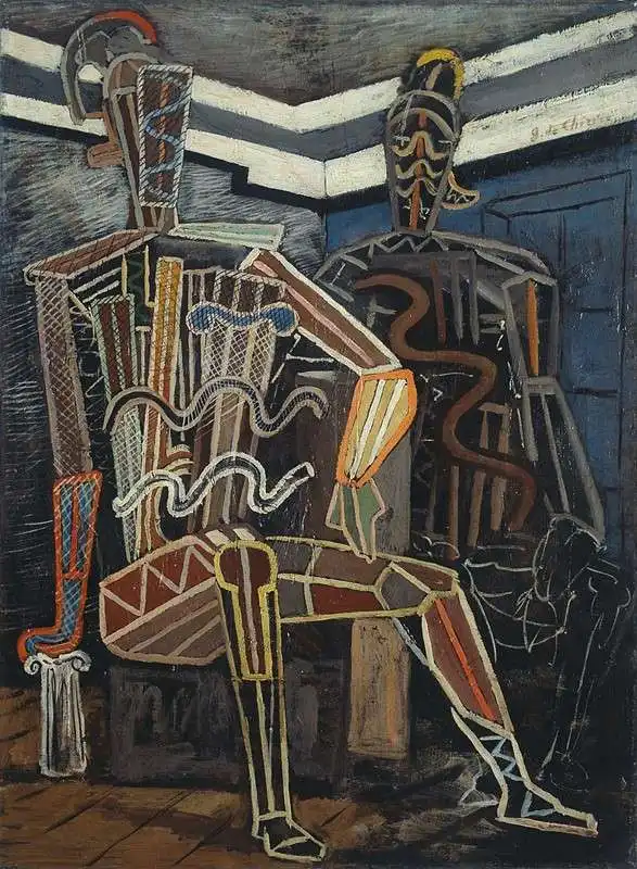 manichini guerrieri (due archeologi)   giorgio de chirico 