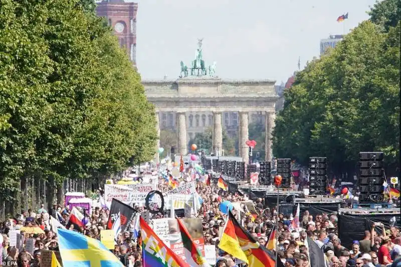 manifestazione negazionisti coronavirus berlino – 29 agosto 2020