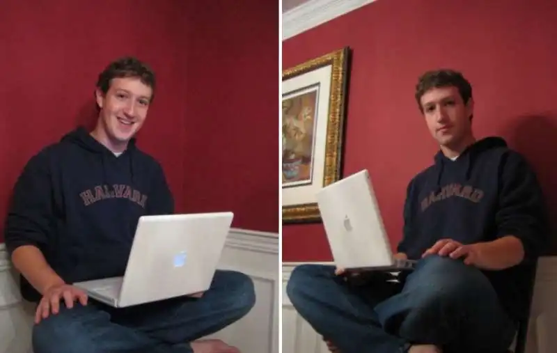 MARK ZUCKERBERG CON UN MAC