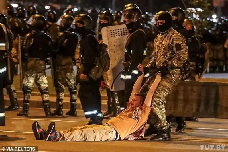 proteste in strada a minsk