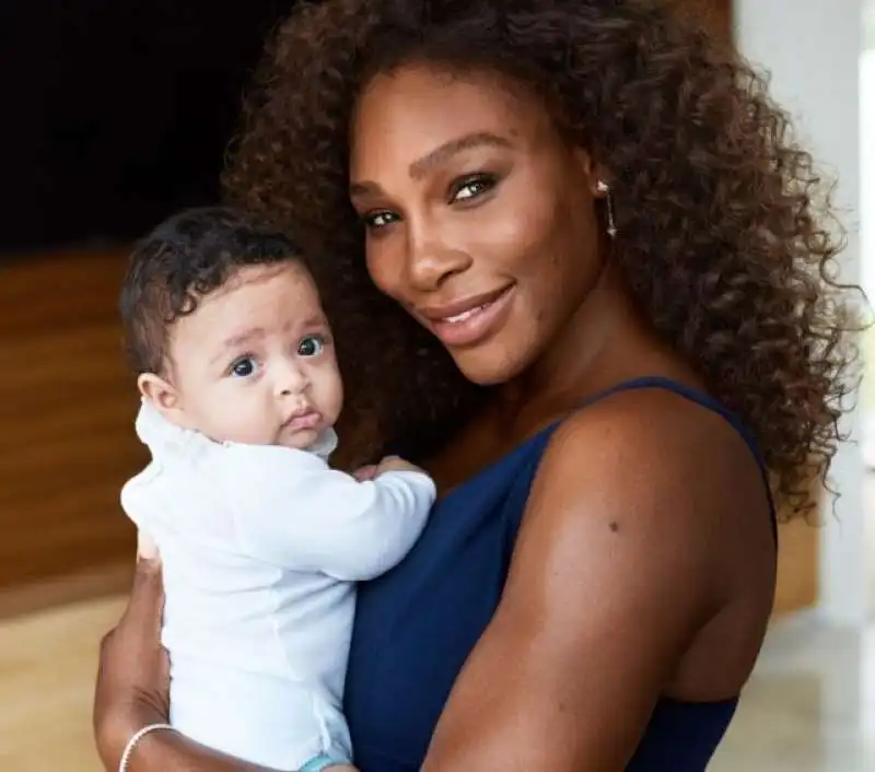 serena williams con la figlia 