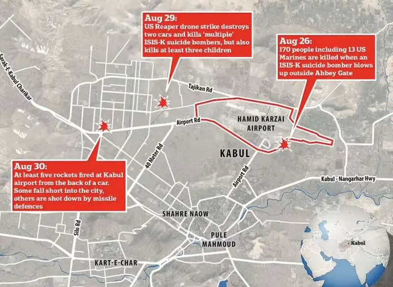 attentati e razzi a kabul