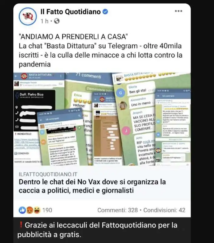 basta dittatura   canale telegram no green pass e no vax 1